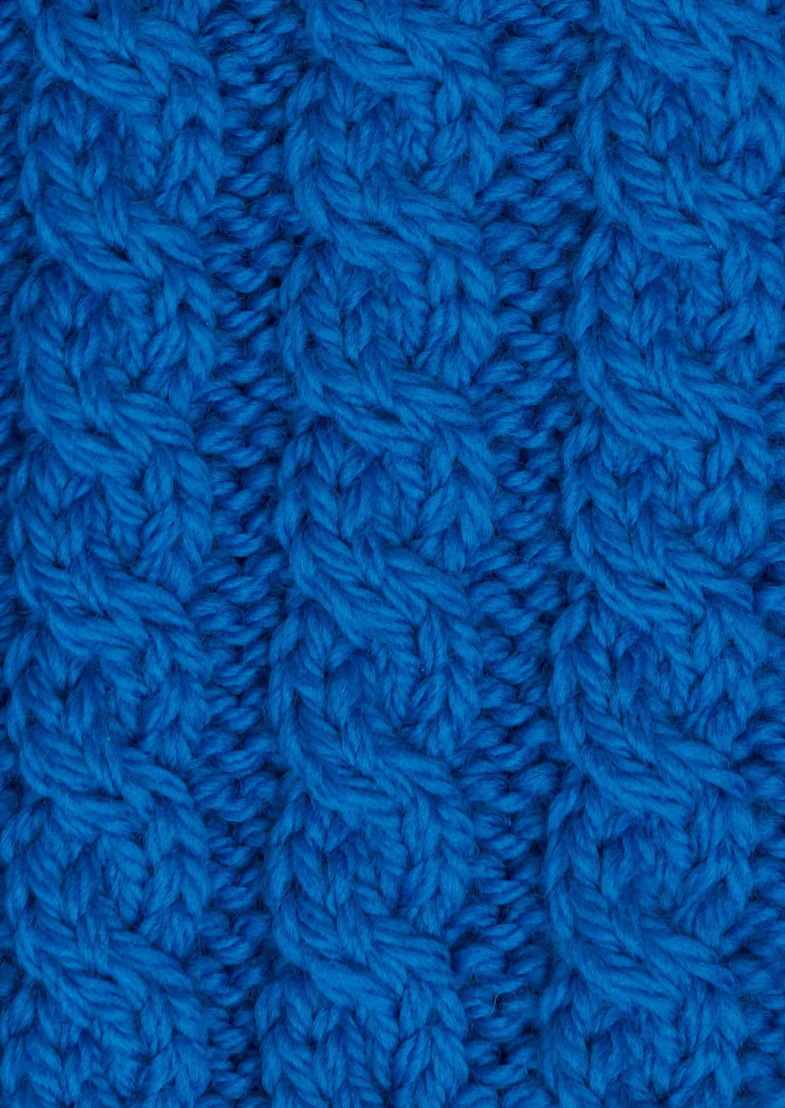 Aran Cable Knit Cardigan | Blue