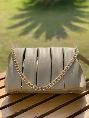 Beige Bug Shoulder Bag
