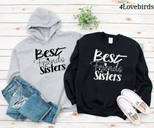 Best Friend Hoodie, Friend Bestie Sisters Matching Swearshirt, Best Friend Gift, Best Friends Matching Longsleeve, Bestie BFF