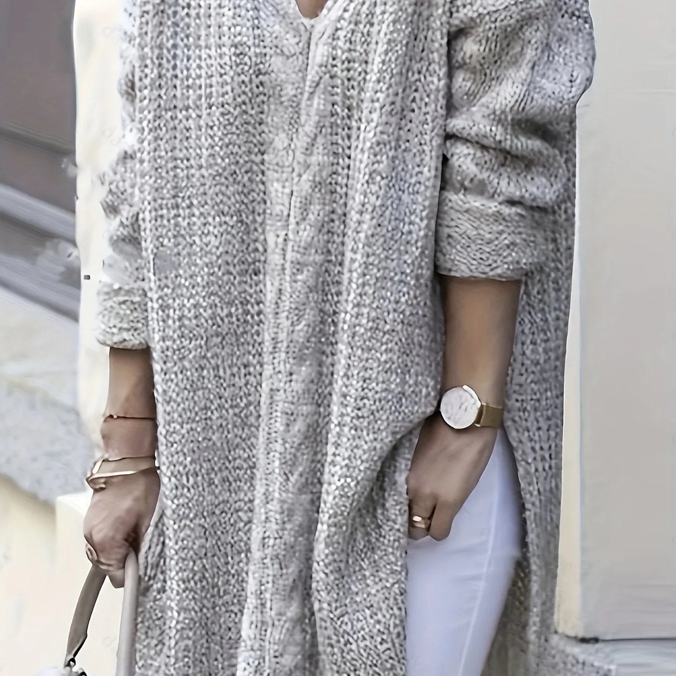 Cozy Plus Size Solid Color Cable Knitted Sweater - Women's Plus Size Sweaters for Fall & Winter - Soft, Casual, Long Sleeve Pullover with Classic Fit