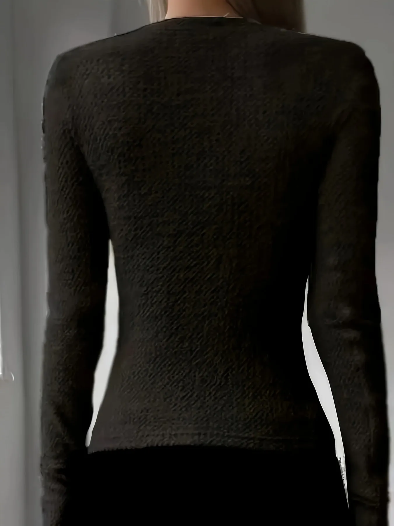 Cozy Solid Color Crew Neck Sweater - Pullovers for Women - Soft, Casual, Long Sleeve, Fall & Winter Essential, Women's Clothing for Everyday Wear