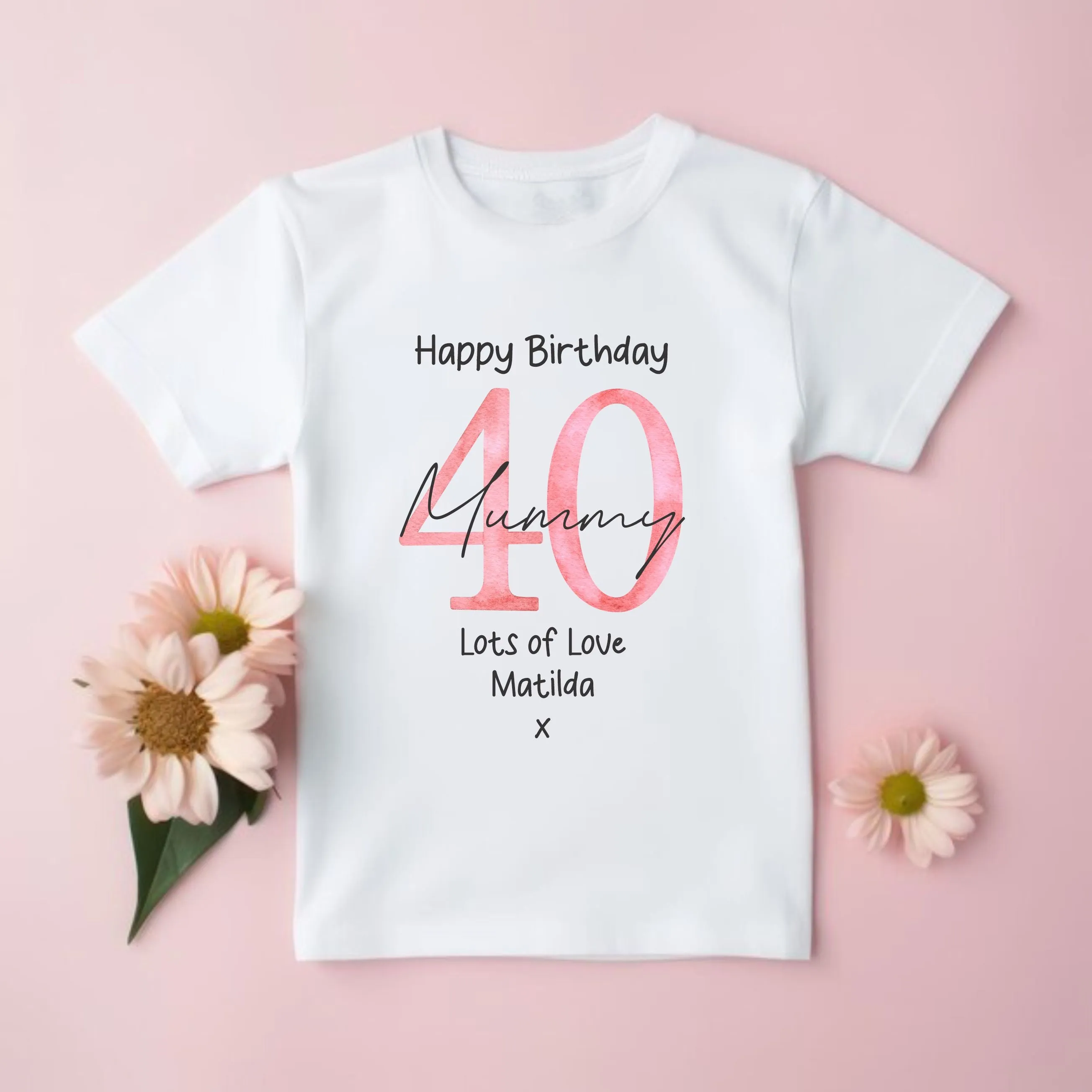 Happy 40th Birthday MUMMY Baby Outfit (First Birthday 1st Birthday Mummy Mum Birthday l New Mum Gift | Love My Mum)