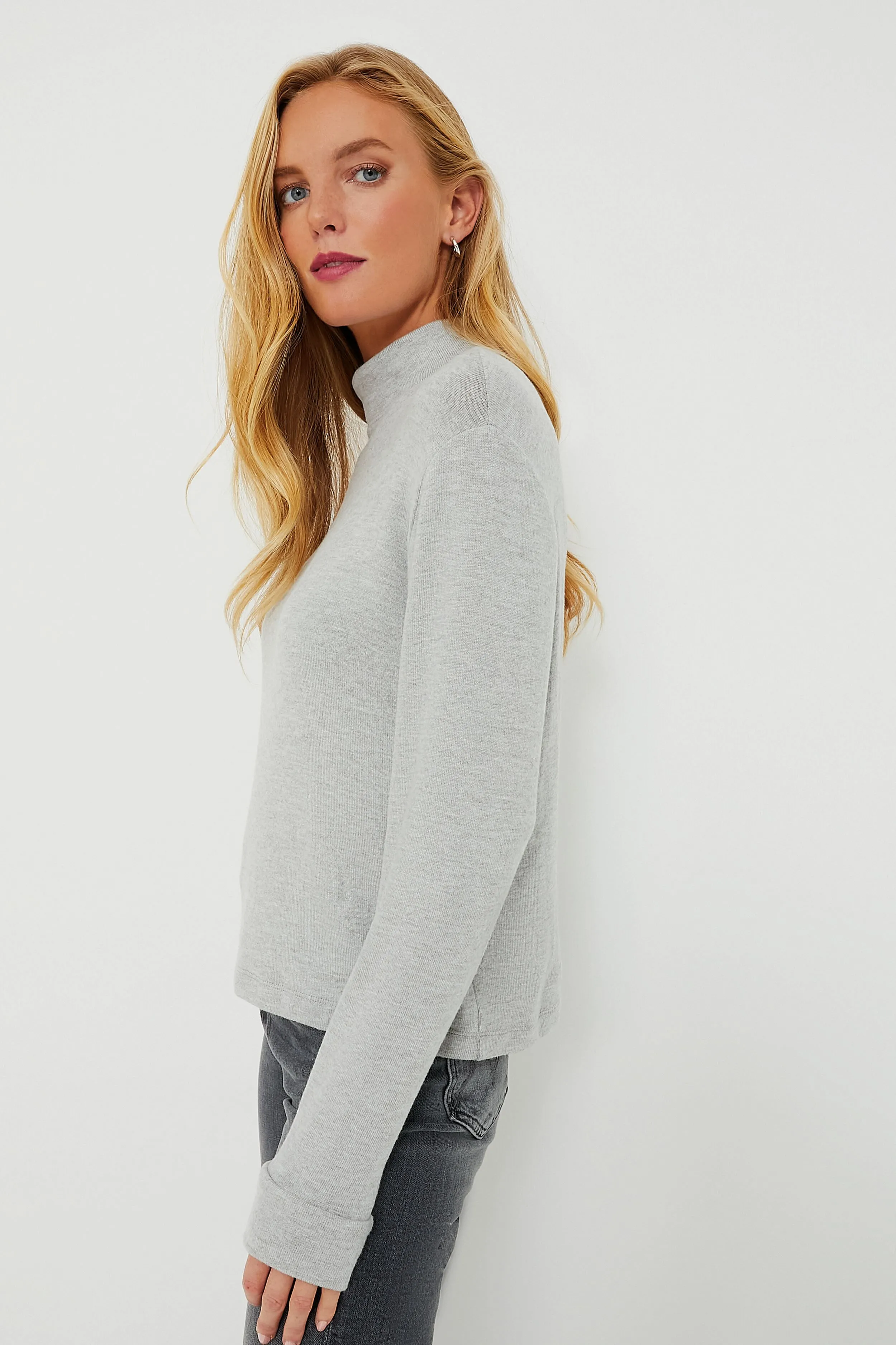 Heather Grey Sweater Turtleneck