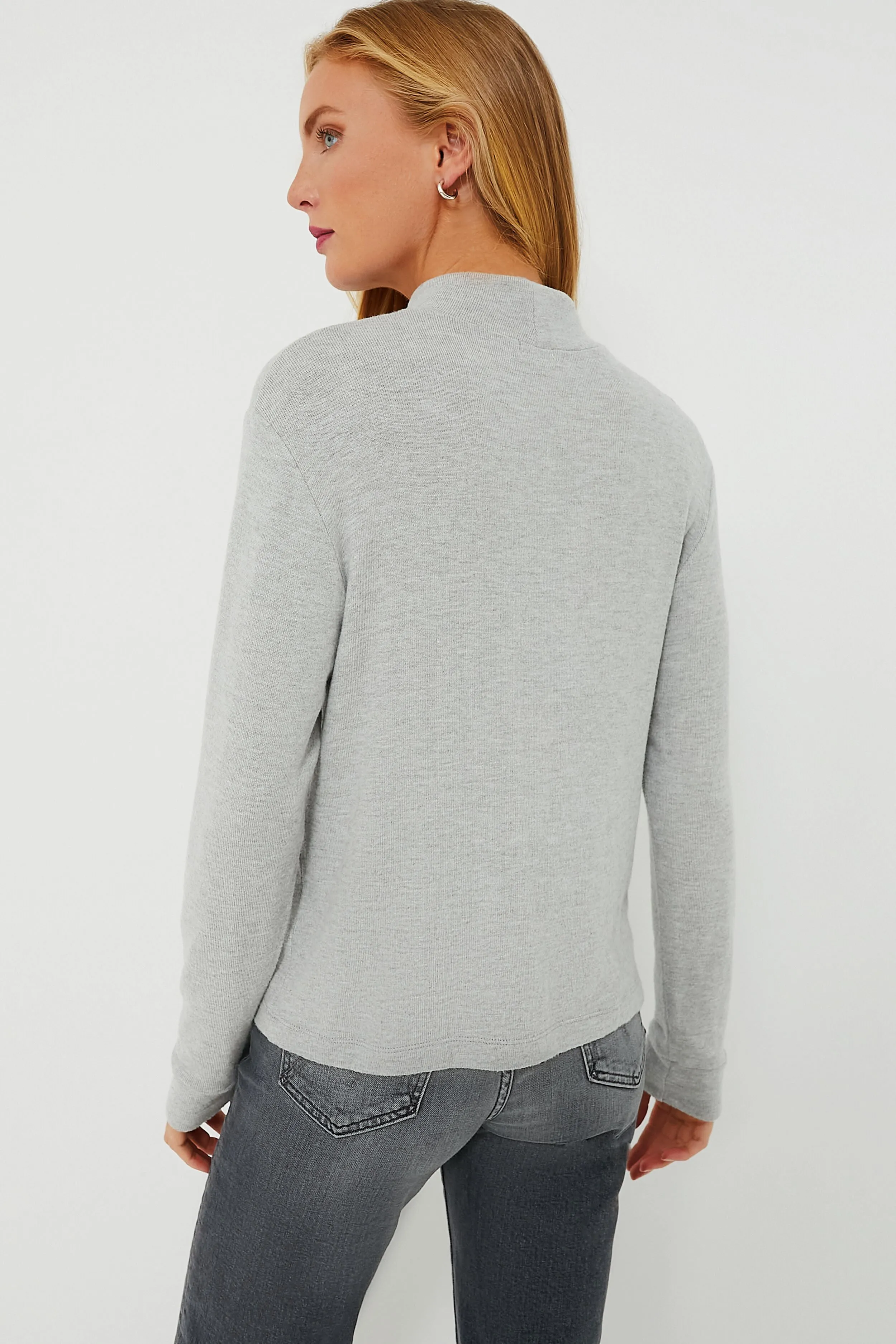 Heather Grey Sweater Turtleneck