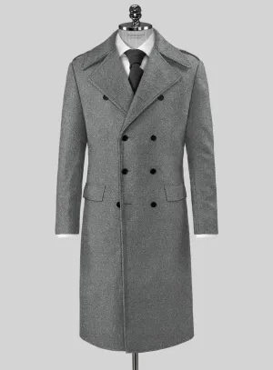 Highlander Light Gray Tweed GQ Overcoat