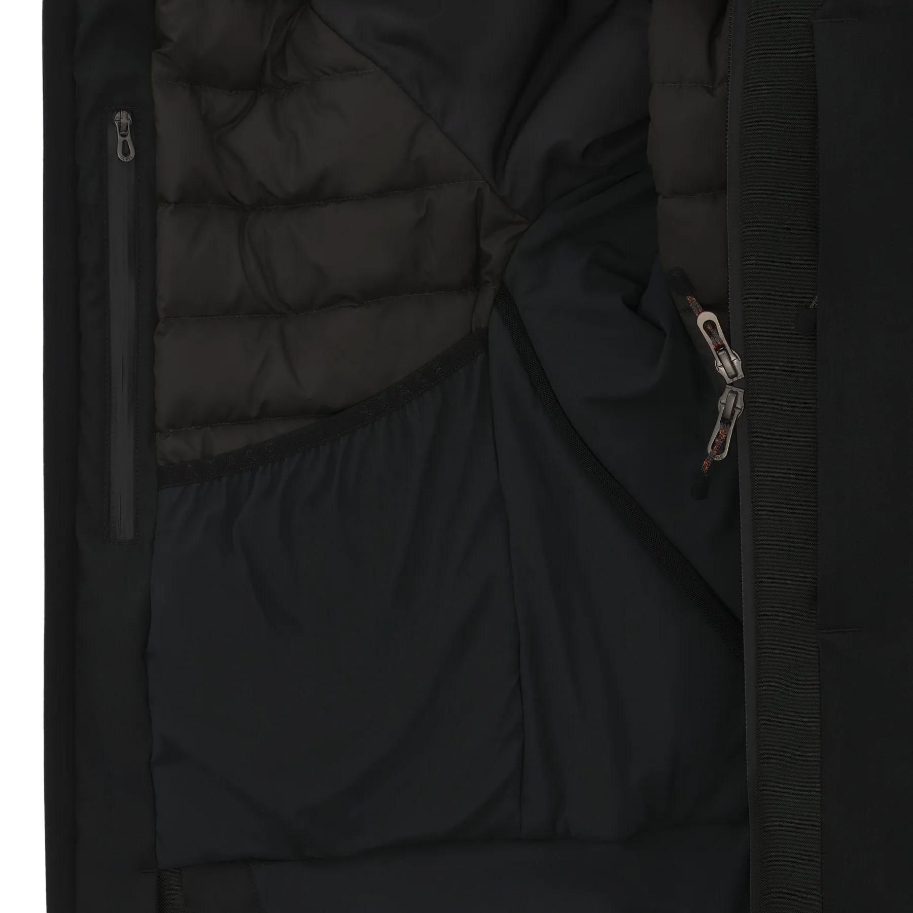 Insulated Stretch Wool and Nylon Hooded Ski Jacket in Bottle Green