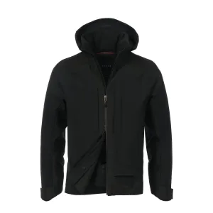 Insulated Stretch Wool and Nylon Hooded Ski Jacket in Bottle Green