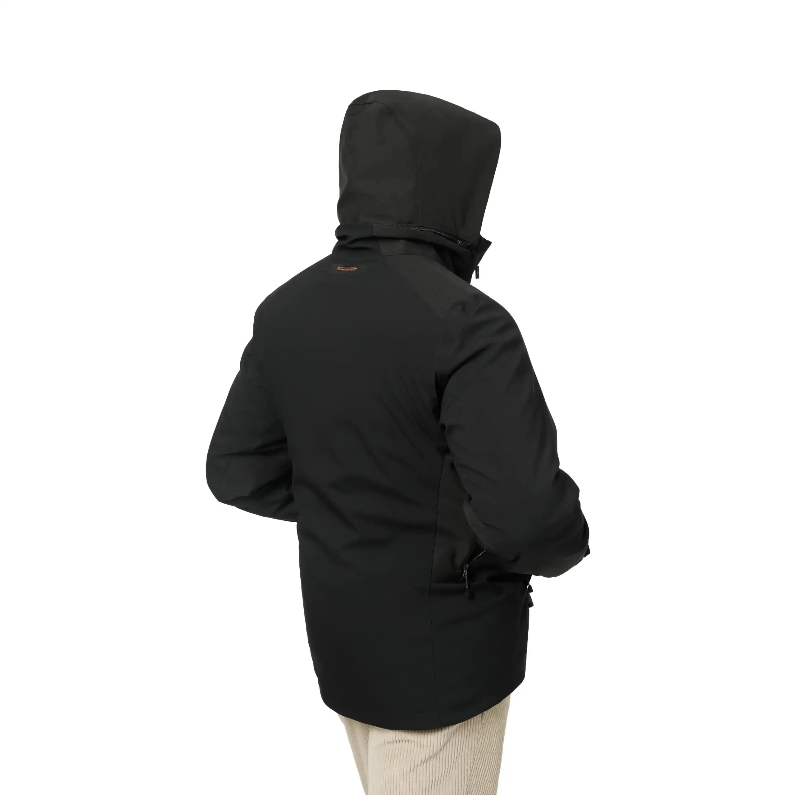 Insulated Stretch Wool and Nylon Hooded Ski Jacket in Bottle Green
