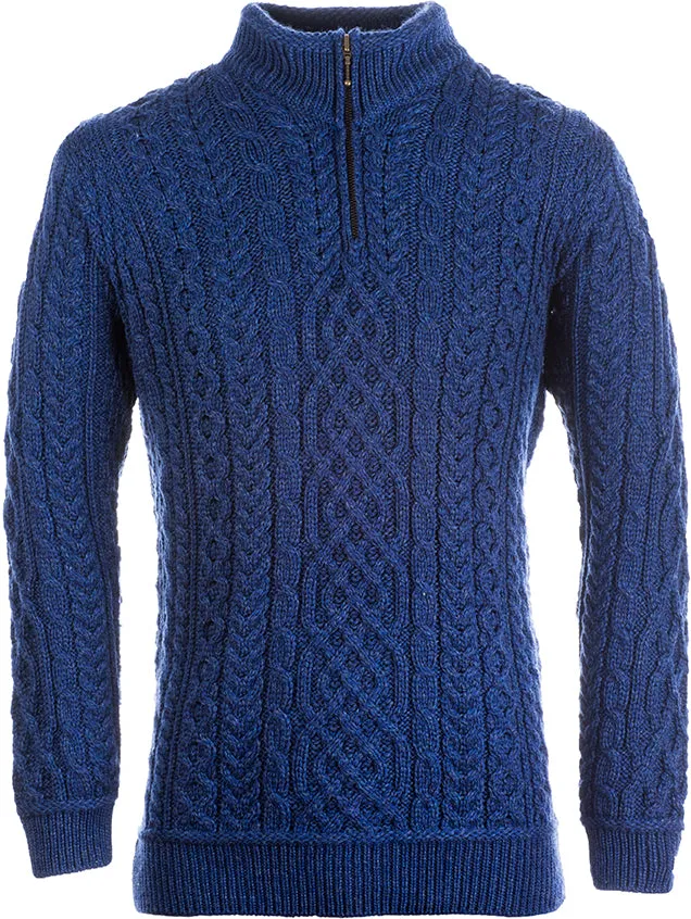 Lackaun Mens Half Aran Troyer Sweater | Clearance