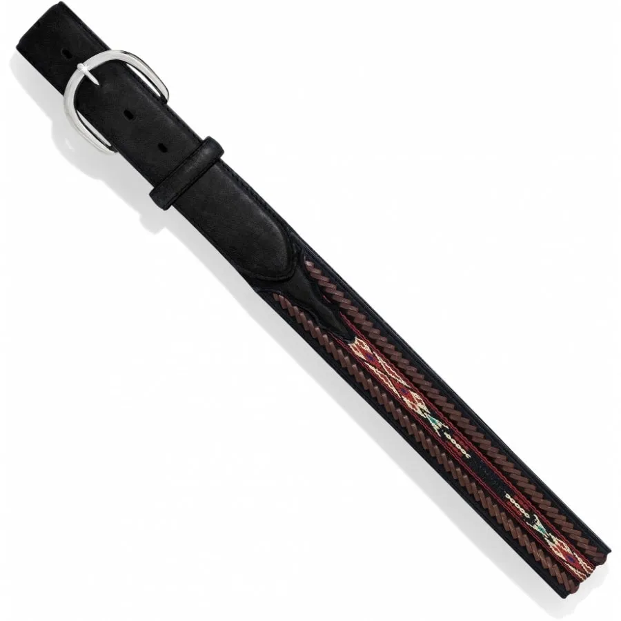 Leegin Mens Laced Edge Horse Hair Ribbon Belt Style 5A103