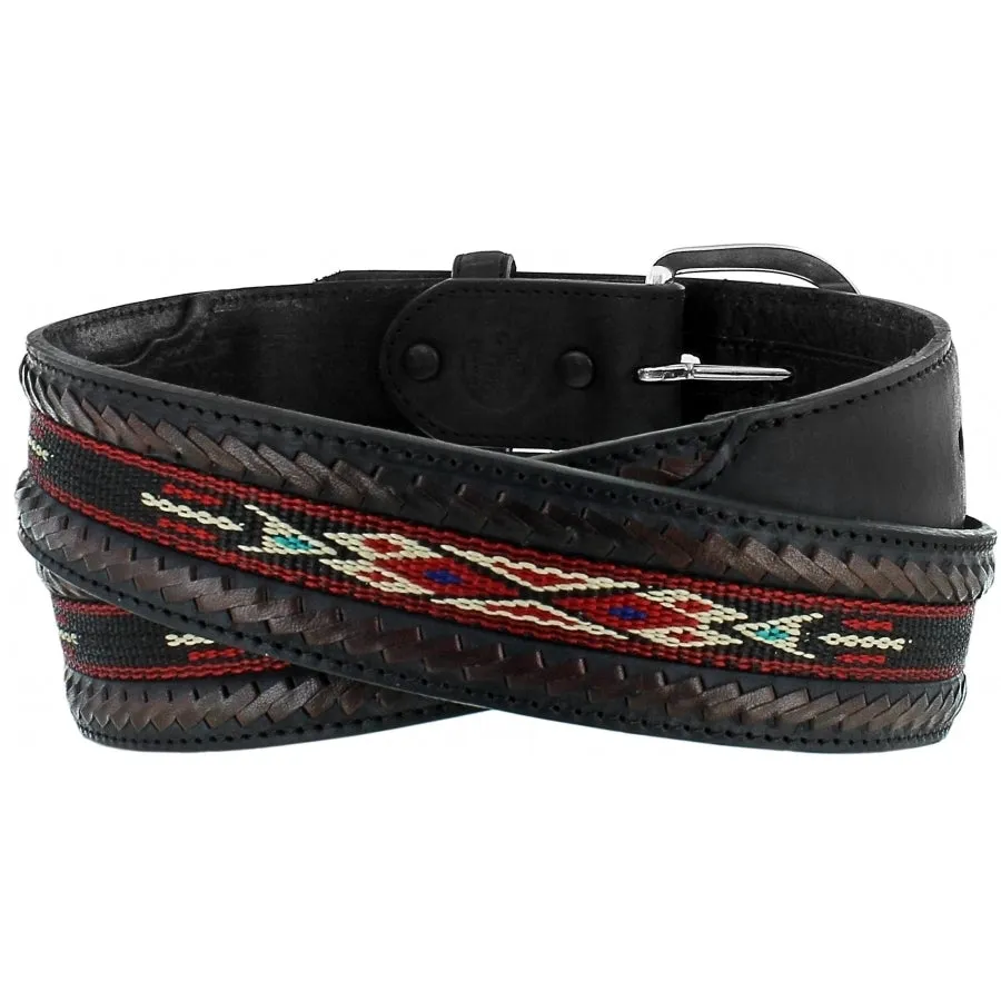 Leegin Mens Laced Edge Horse Hair Ribbon Belt Style 5A103