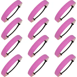 Light Purple Glitter Headbands - 12 Pack