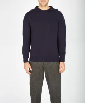 Luxe Jersey Hoodie Midnight Blue