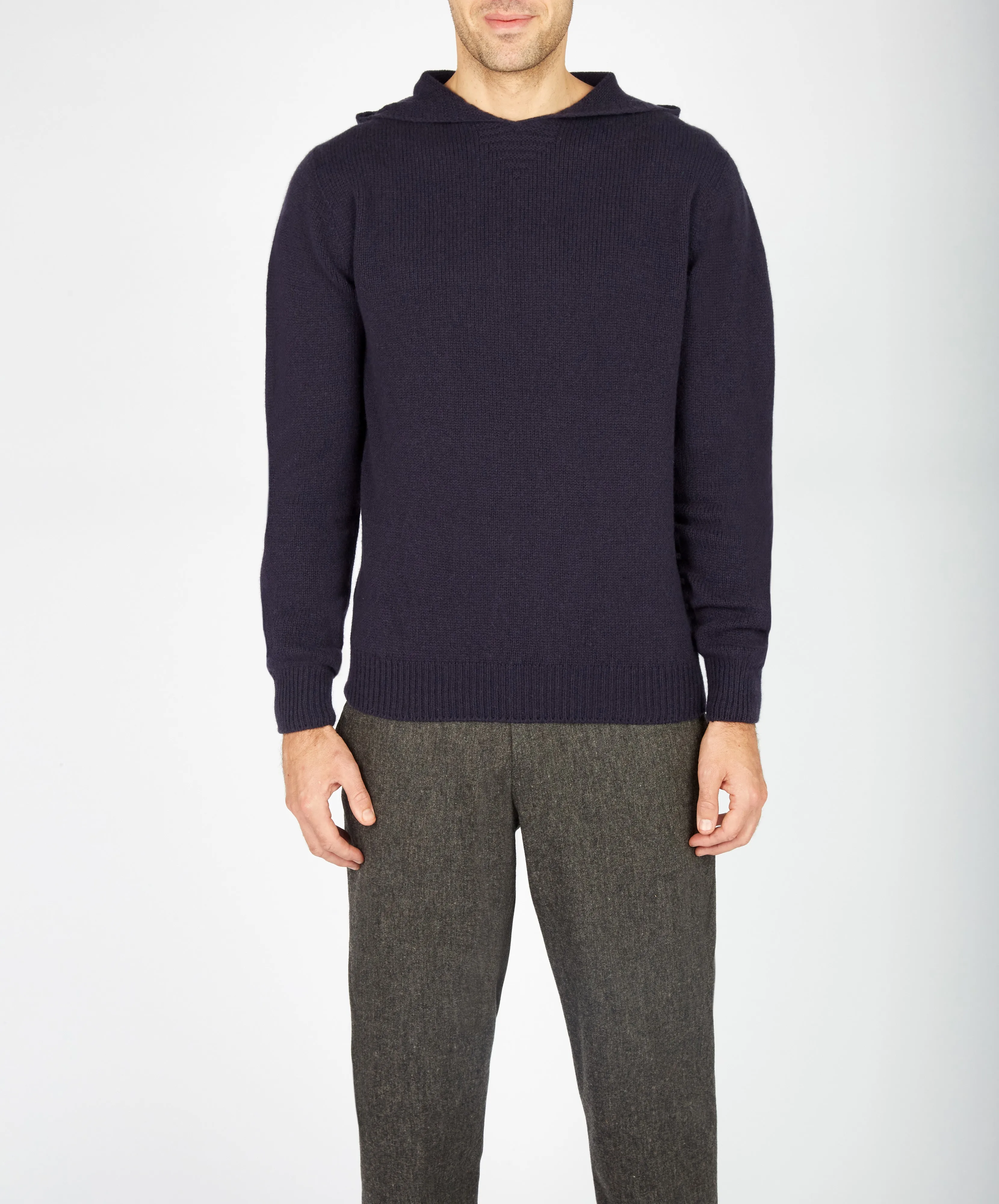 Luxe Jersey Hoodie Midnight Blue