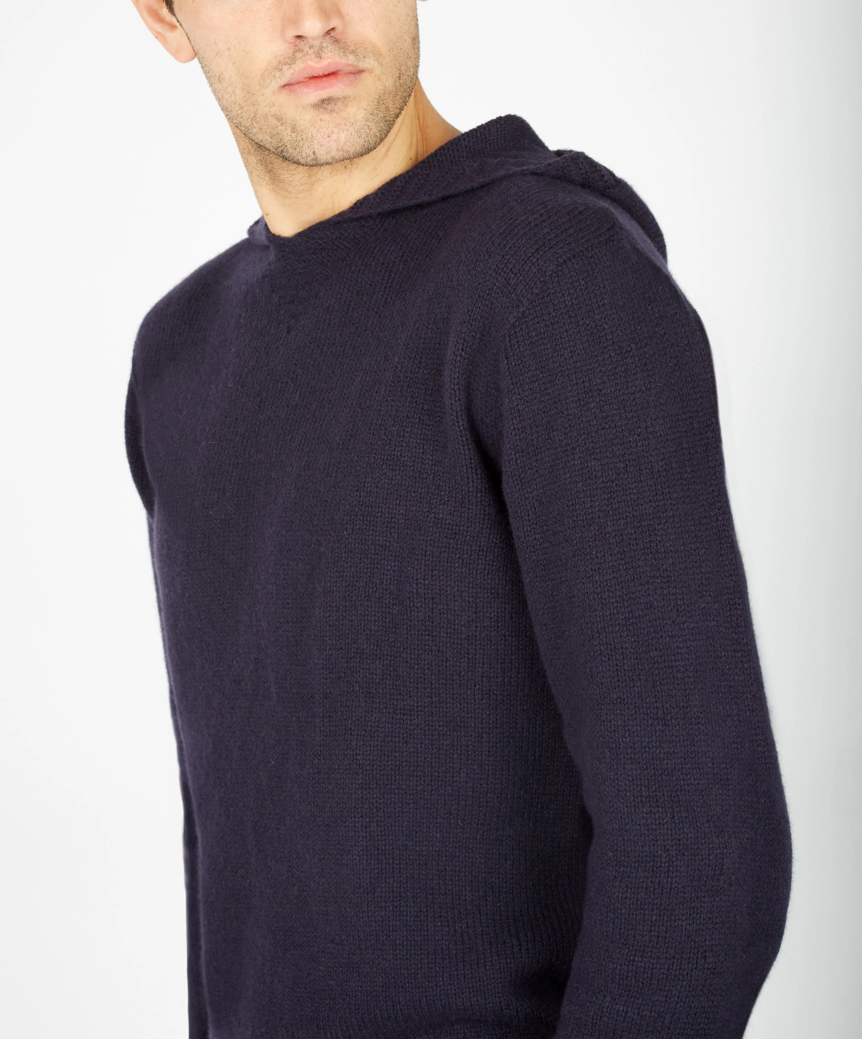 Luxe Jersey Hoodie Midnight Blue