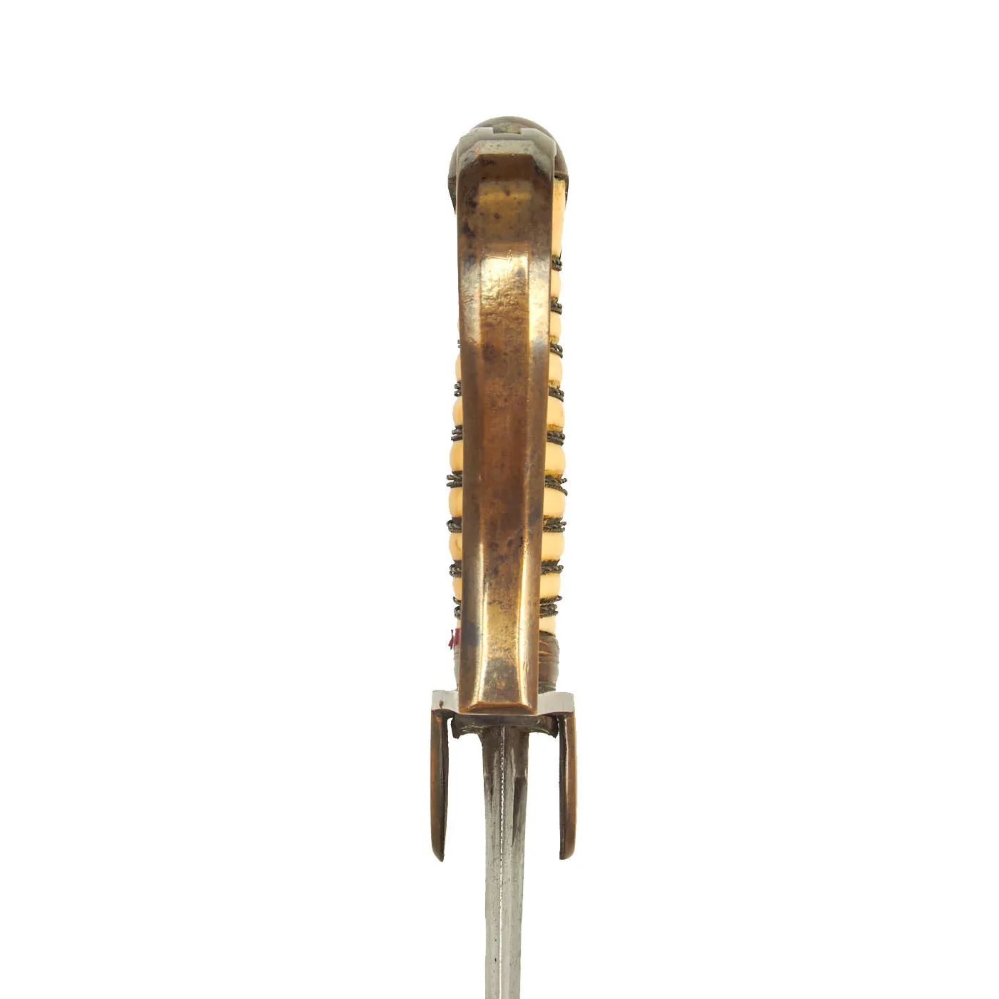 Original British Georgian Officer’s Saber with Walrus Bone Hilt Inscribed to Lt. Col. Alexander Hamilton - 30th Reg’t of Foot - Served at Quatre Bras and Waterloo