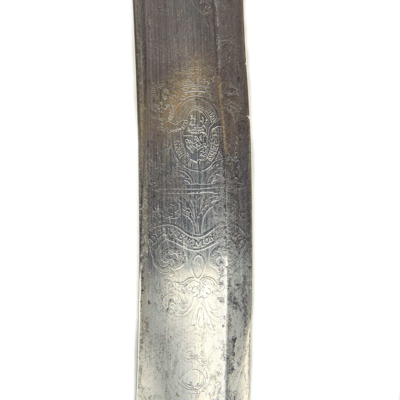 Original British Georgian Officer’s Saber with Walrus Bone Hilt Inscribed to Lt. Col. Alexander Hamilton - 30th Reg’t of Foot - Served at Quatre Bras and Waterloo