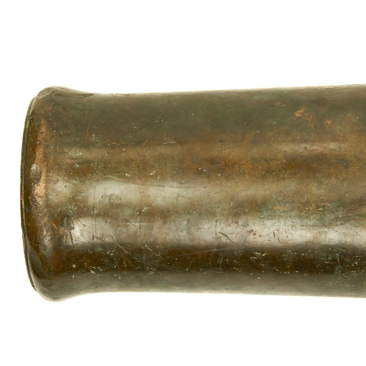 Original Imperial Russian 18th Century 12-Pounder Demi Culverin Bronze Cannon with Oak Naval Carriage