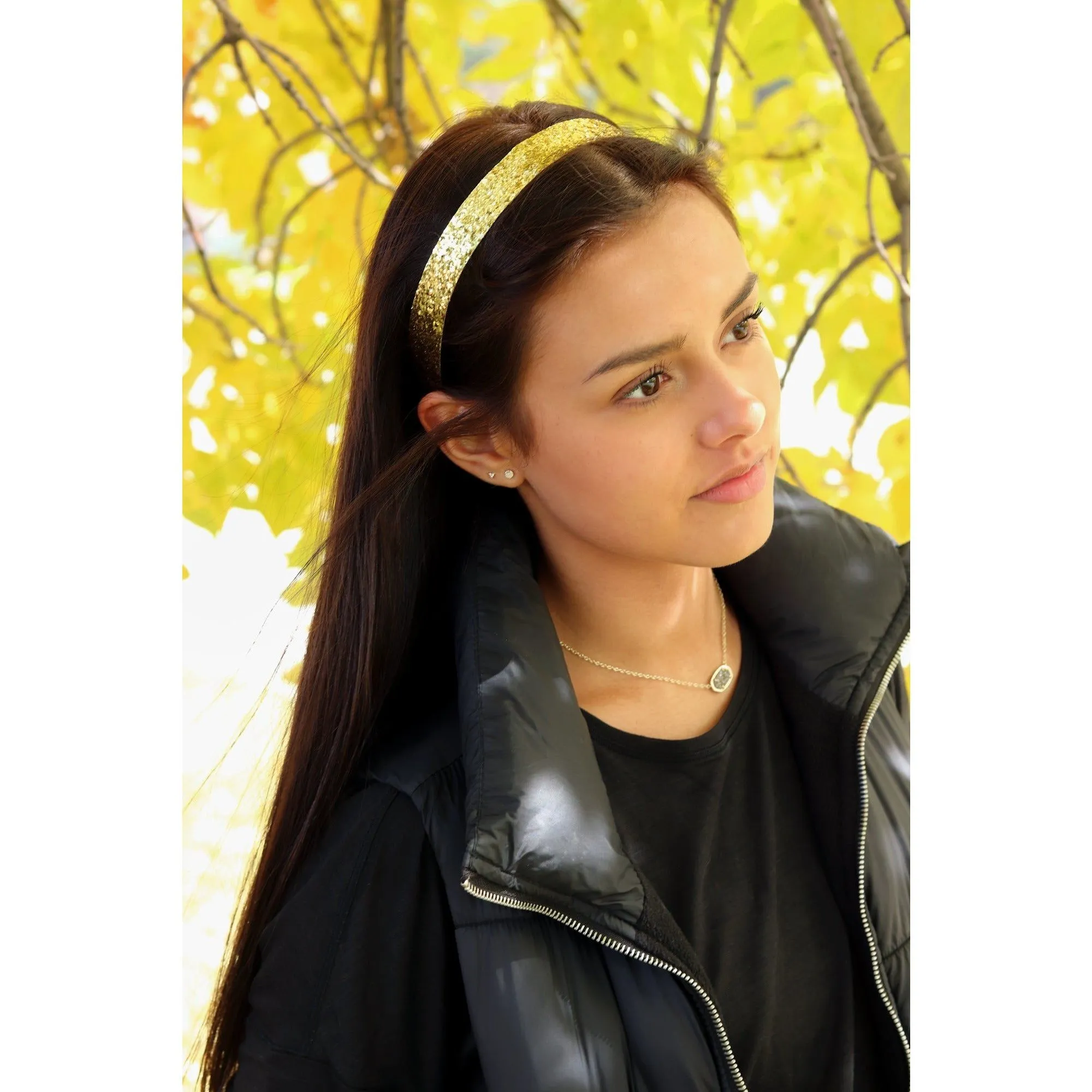 Red Cheetah Glitter Headbands - 12 Pack