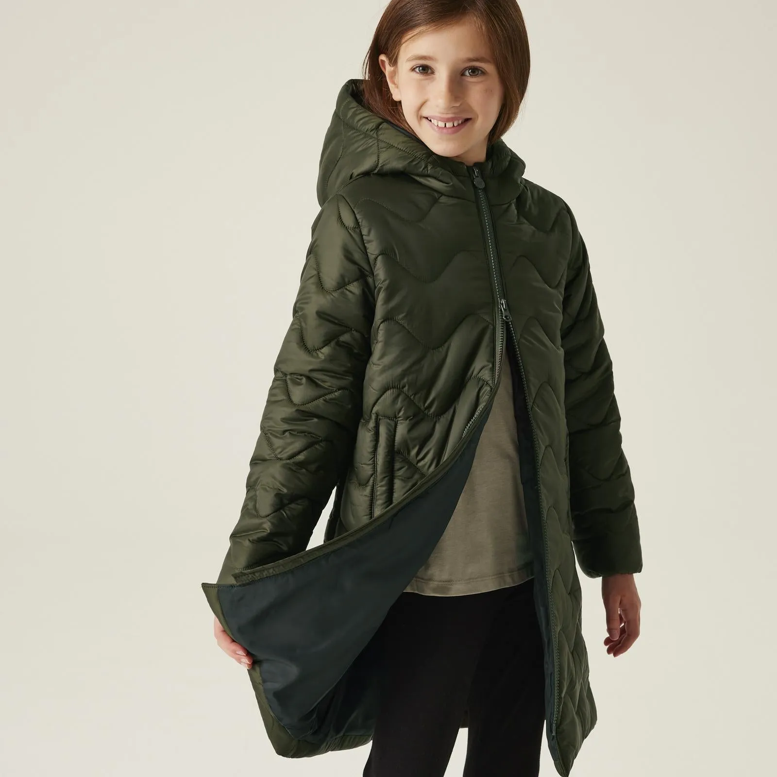 Regatta Kids Cambrie Hooded Longline Padded Jacket