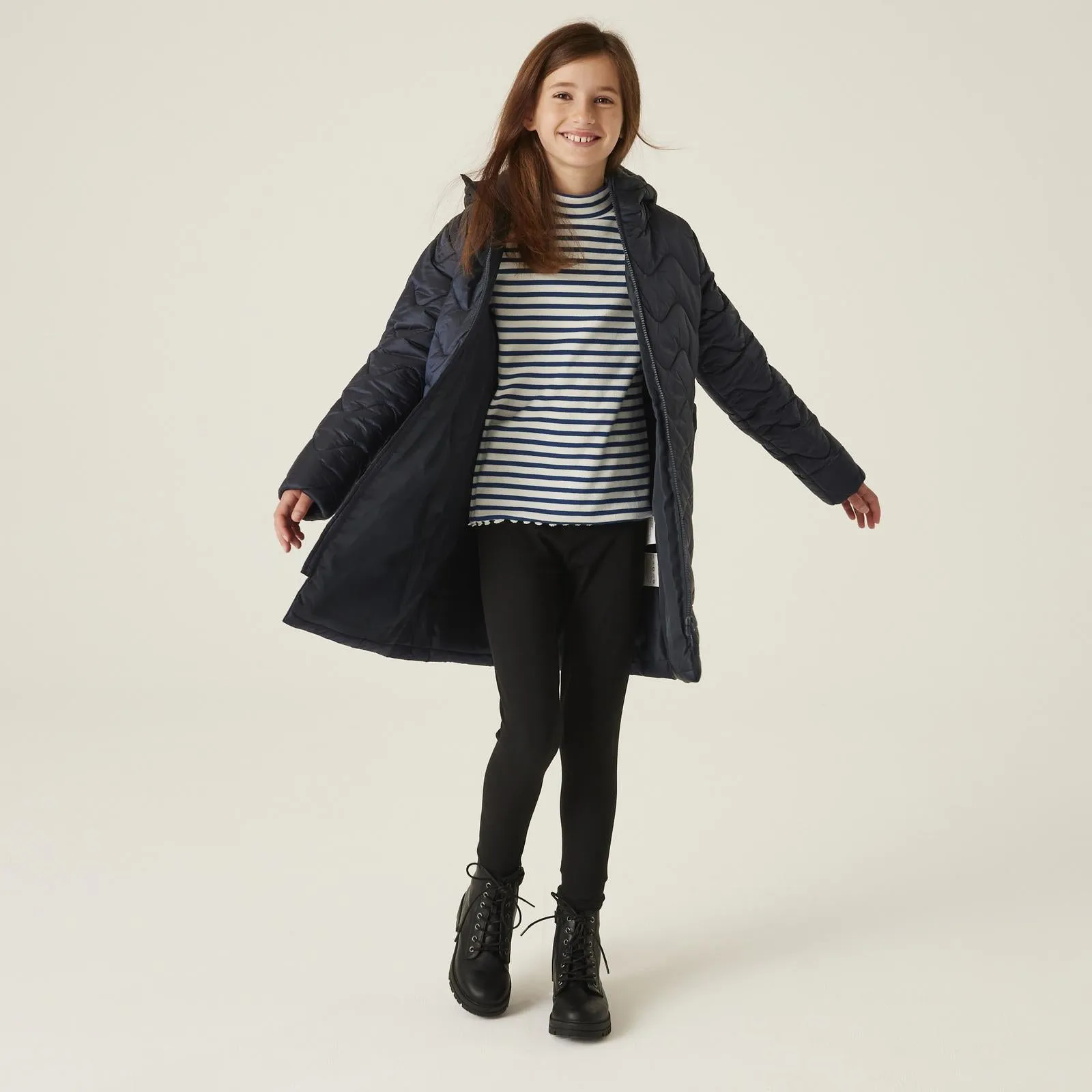 Regatta Kids Cambrie Hooded Longline Padded Jacket