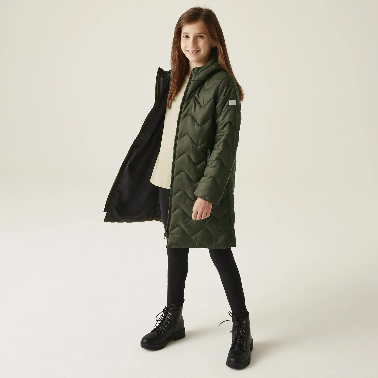 Regatta Kids Cambrie Hooded Longline Padded Jacket