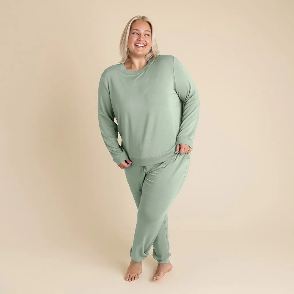 Soft Jade Women's French Terry Pullover Sweatshirt
