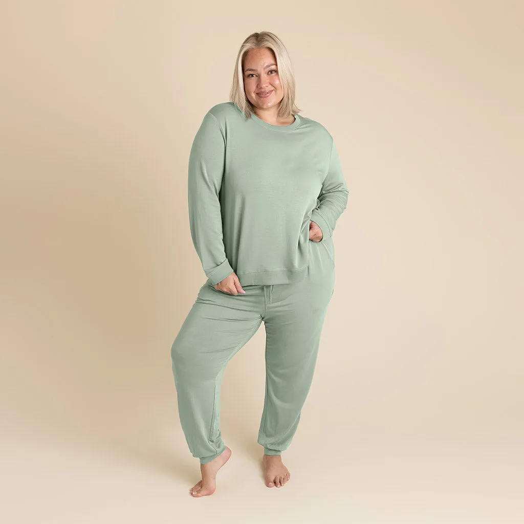 Soft Jade Women's French Terry Pullover Sweatshirt