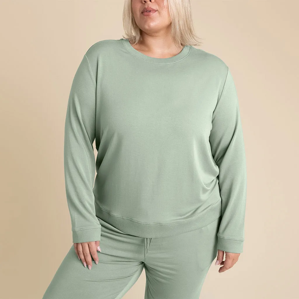 Soft Jade Women's French Terry Pullover Sweatshirt