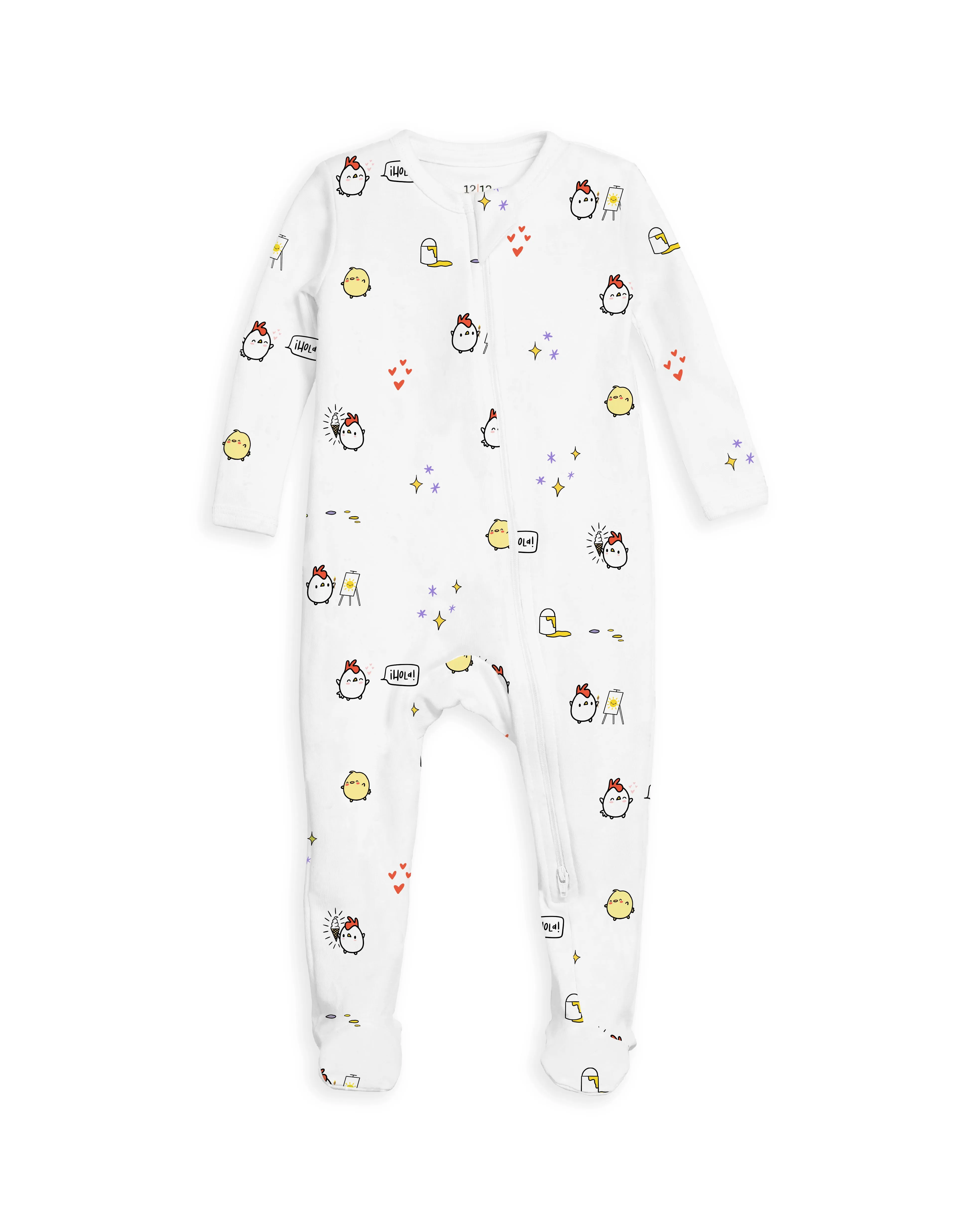 The Organic Zipper Footie [Con Pollo]
