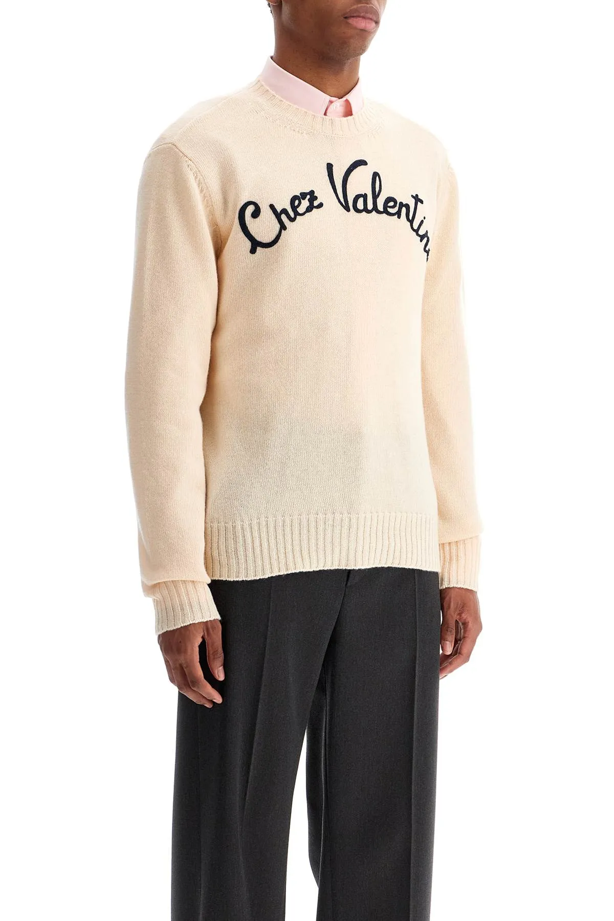 wool pullover by valentino 6V3KC33LAR8 BURRO