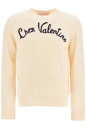 wool pullover by valentino 6V3KC33LAR8 BURRO